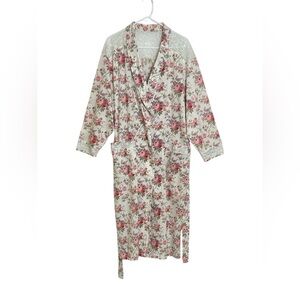 VTG Victoria’s Secret Romantic Cottagecore Floral Lacey Robe Size Medium Large